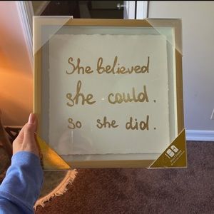 Gold Decorative Frame For Girls Bedroom